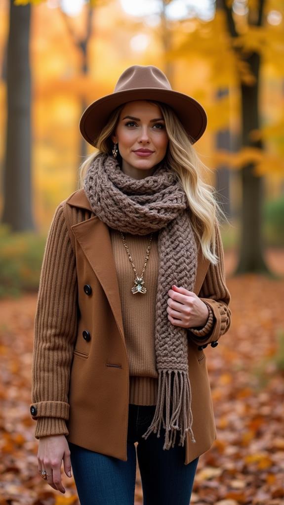 layering with stylish accessories