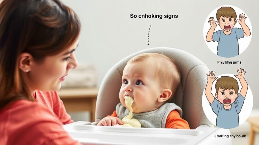 baby choking warning signs