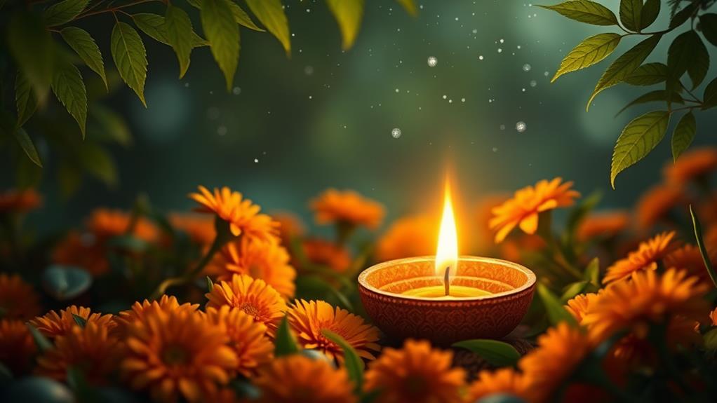 diya candle light