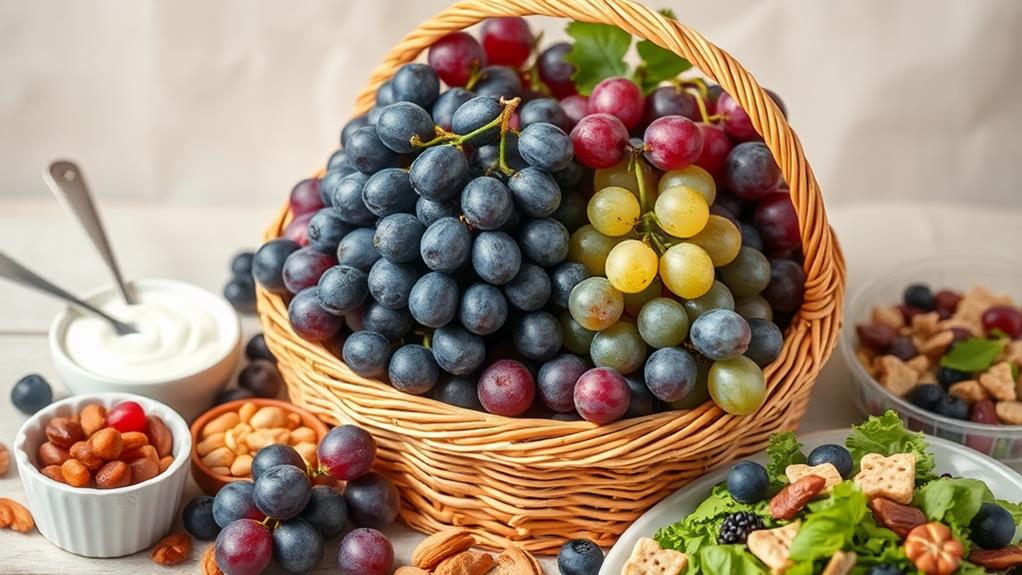 incorporating grapes into meals