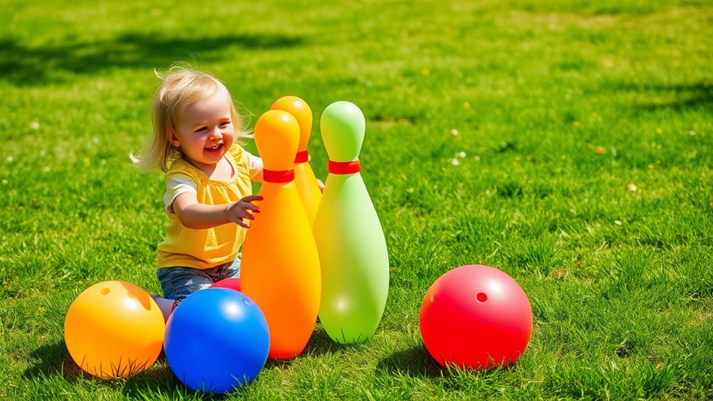 inflatable bowling game fun